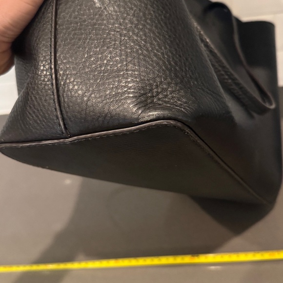 Tory Burch Black Pebbled Leather Tote - Picture 15 of 16